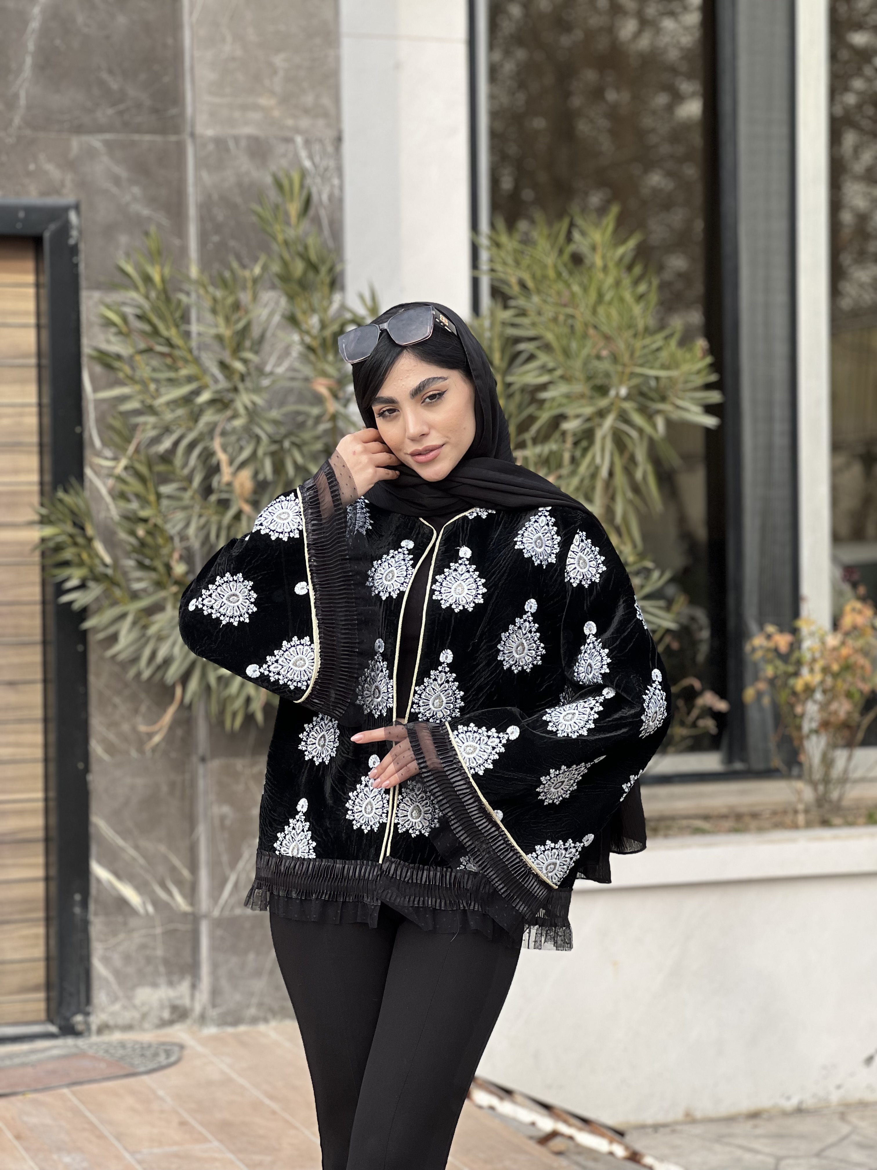 کت شماره‌دوزی مشکی