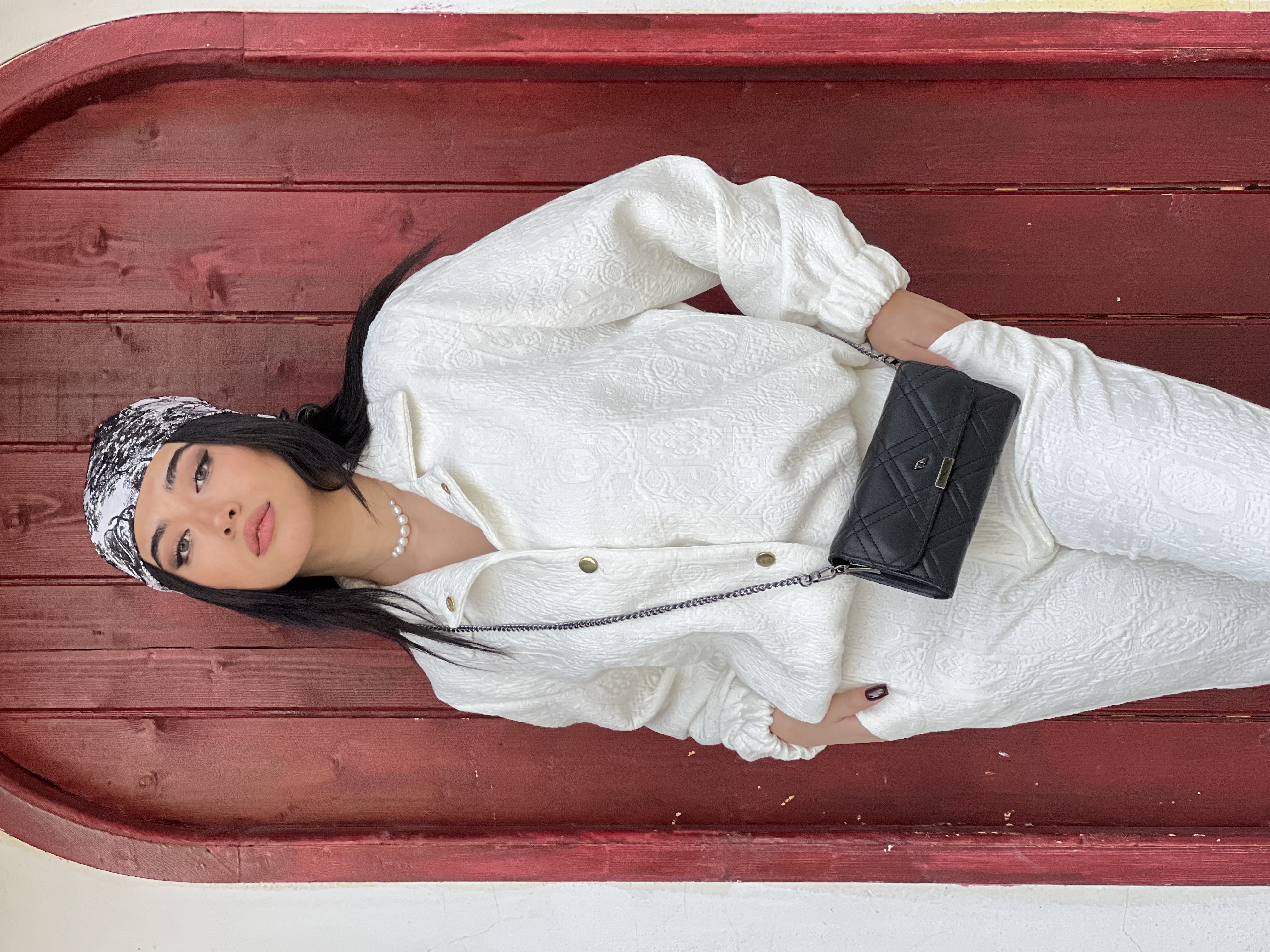 بلوز و شلوار سفید زنانه