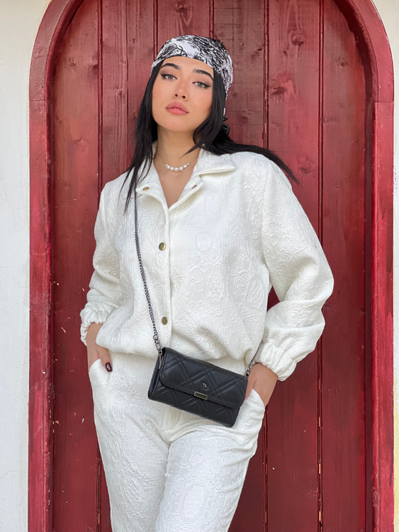 بلوز و شلوار سفید زنانه