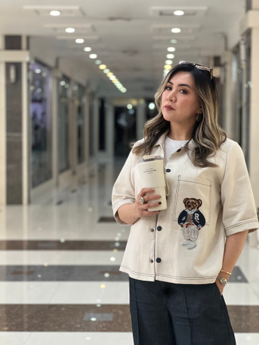 کت لینن زنانه طرح تدی