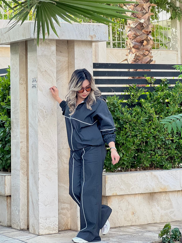 ست سویشرت و شلوار زنانه جین کاغذی