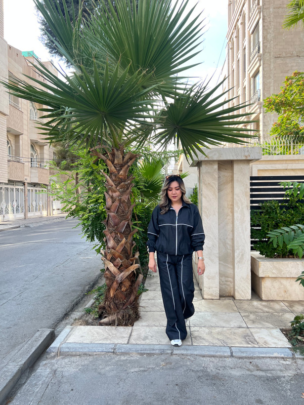 ست سویشرت و شلوار زنانه جین کاغذی